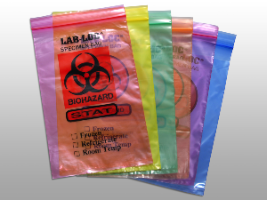 Reclosable 2-Wall Specimen Transfer Bag (Biohazard)