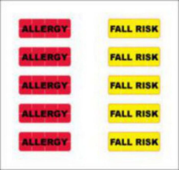 ALERT BANDS LABEL POLY