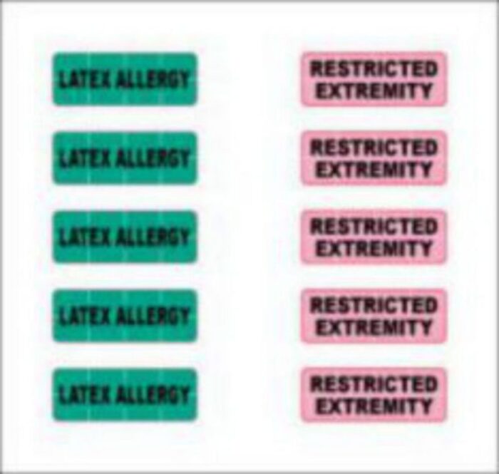 ALERT BANDS LABEL POLY