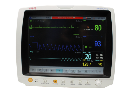 Tranquility II 12.1 inch TOUCHSCREEN Multiparameter Patient Monitor with ISA Side Stream Analyzer, CO2, O2, N2O, 5AA, AA ID. , With Built In Printer!